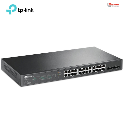 Switch TP-LINK JetStream TL-SG2428P, 24 ports PoE+ 10/100/1000 Mbps + 4 SFP 1 Gbps